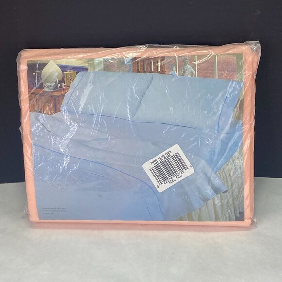 Vintage Stevens Tastemaker Cotton Blend Full Flat Sheet Peach Orange NEW - Picture 4 of 9